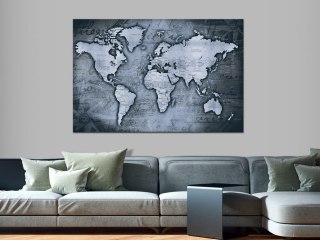 Obraz na korku - Szafirowy świat [Mapa korkowa] 60x40