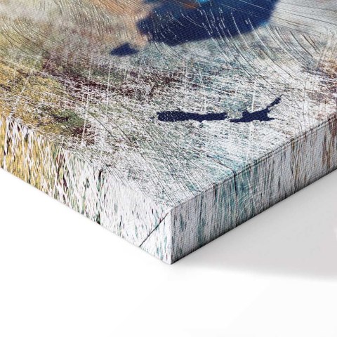 Obraz - Mapa świata: Kolorowe szaleństwo 30x20 Premium Print