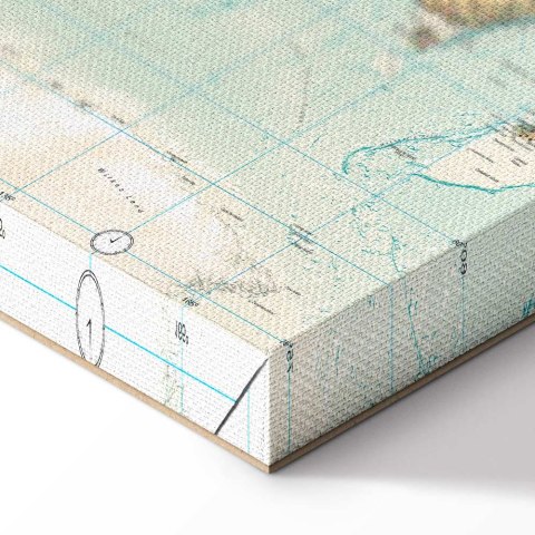 Obraz - Mapa świata: Piękny świat 30x20 Akustyczny
