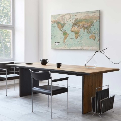 Obraz - Mapa świata: Piękny świat 60x40 Standard
