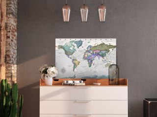 Obraz na korku - Światowe destynacje (1-częściowy) szeroki [Mapa korkowa] 120x80