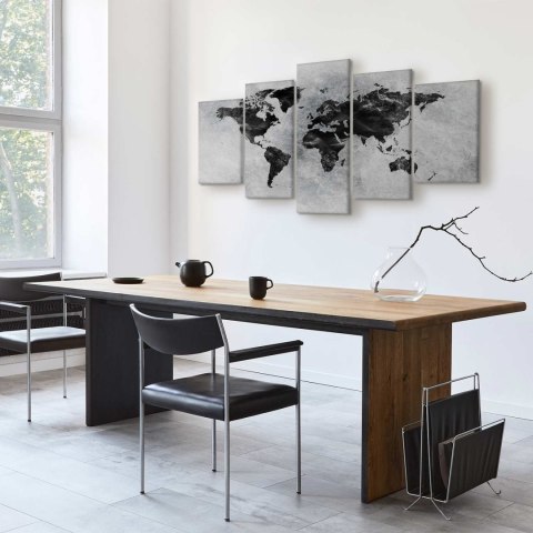 Obraz - Betonowy świat (5-częściowy) szeroki 200x100 Premium Print