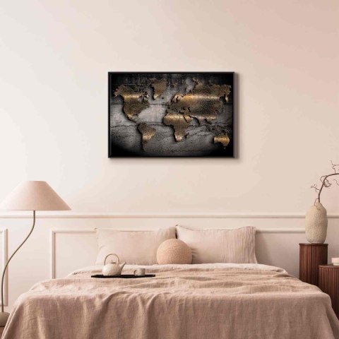 Obraz - Klejnoty świata (1-częściowy) szeroki 120x80 W ramie drewnianej czarnej