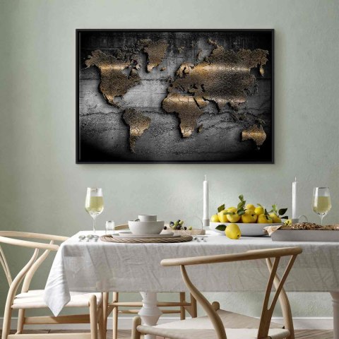 Obraz - Klejnoty świata (1-częściowy) szeroki 120x80 W ramie drewnianej czarnej