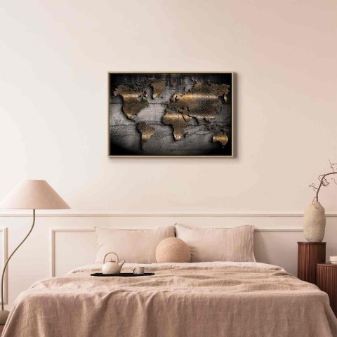 Obraz - Klejnoty świata (1-częściowy) szeroki 120x80 W ramie drewnianej naturalnej