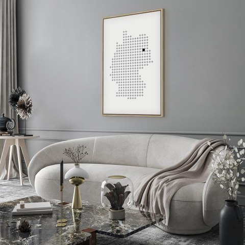 Obraz - Niemcy (1-częściowy) pionowy 40x60 W ramie drewnianej naturalnej