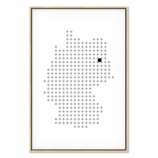 Obraz - Niemcy (1-częściowy) pionowy 60x90 W ramie drewnianej naturalnej