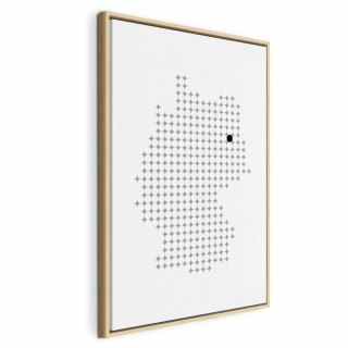 Obraz - Niemcy (1-częściowy) pionowy 80x120 W ramie drewnianej naturalnej