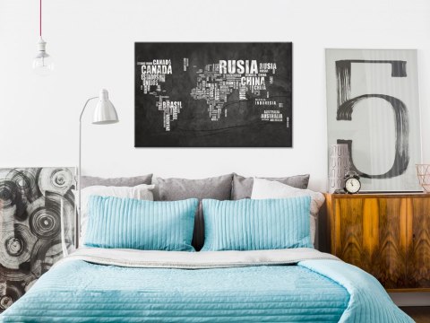 Obraz na korku - Hiszpańska geografia [Mapa korkowa ES] 60x40