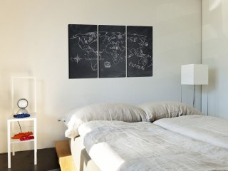 Obraz na korku - Podróże kształcą (tryptyk) [Mapa korkowa] 60x40