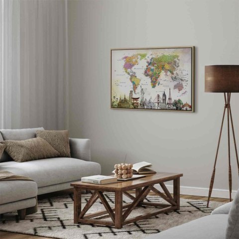 Obraz - Cuda Świata (1-częściowy) szeroki 120x80 W ramie drewnianej naturalnej
