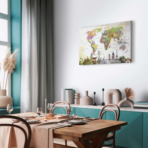 Obraz - Cuda Świata (1-częściowy) szeroki 90x60 Na płótnie włoskim