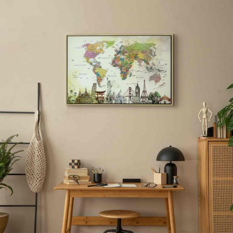 Obraz - Cuda Świata (1-częściowy) szeroki 90x60 W ramie drewnianej naturalnej