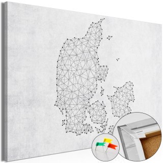 Obraz na korku - Geometryczna kraina [Mapa korkowa] 60x40