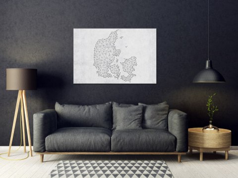 Obraz na korku - Geometryczna kraina [Mapa korkowa] 90x60