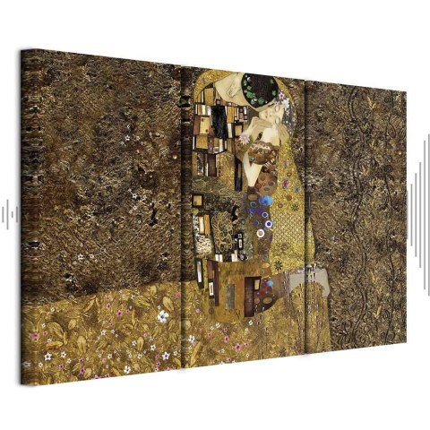 Obraz - Klimt inspiracje - Pocałunek 120x80 Akustyczny