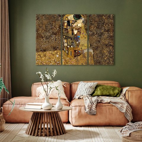 Obraz - Klimt inspiracje - Pocałunek 60x40 Akustyczny