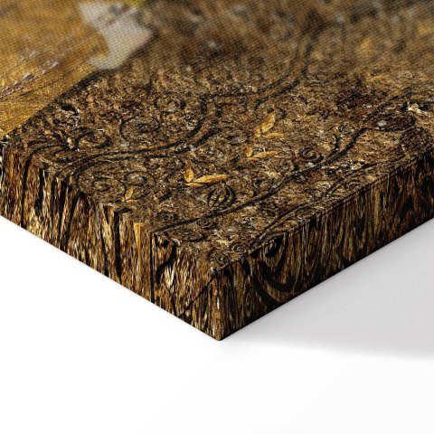 Obraz - Klimt inspiracje - Pocałunek 60x40 Na płótnie włoskim