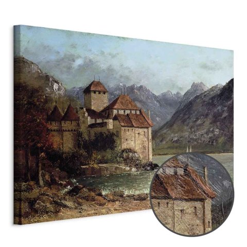 Obraz - Gustave Courbet - Zamek Chillon 30x20 Premium Print