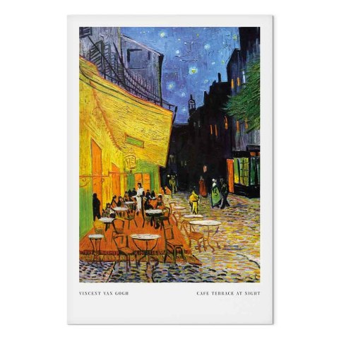Obraz - Kawiarenka nocą (1-częściowy) pionowy 20x30 Akustyczny