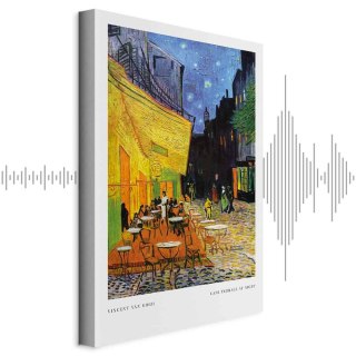 Obraz - Kawiarenka nocą (1-częściowy) pionowy 60x90 Akustyczny