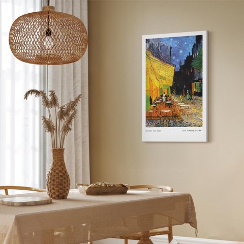 Obraz - Kawiarenka nocą (1-częściowy) pionowy 60x90 Akustyczny