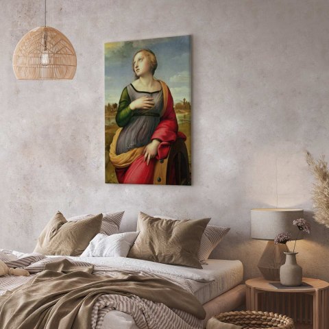 Obraz - Rafael Santi - Święta Katarzyna Aleksandryjska 20x30 Na płótnie włoskim