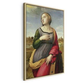 Obraz - Rafael Santi - Święta Katarzyna Aleksandryjska 60x90 W ramie drewnianej naturalnej