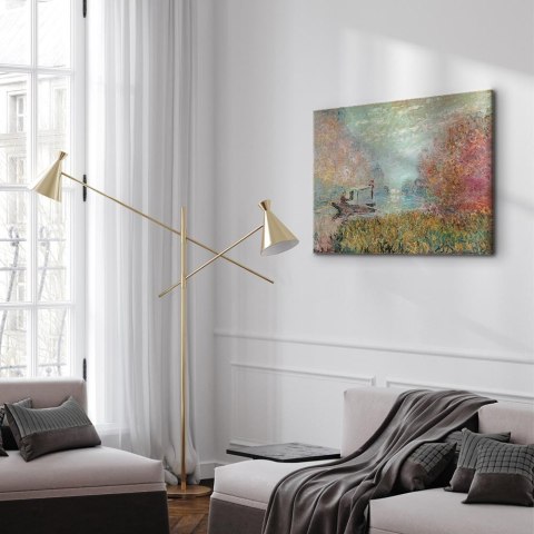 Obraz - Claude Monet - Barka na Sekwanie 60x40 Standard
