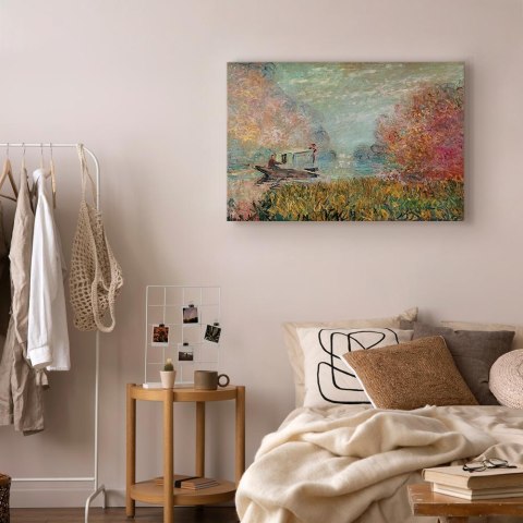 Obraz - Claude Monet - Barka na Sekwanie 60x40 Standard