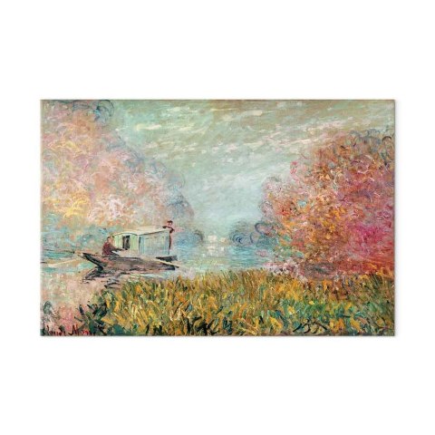 Obraz - Claude Monet - Barka na Sekwanie 90x60 Standard
