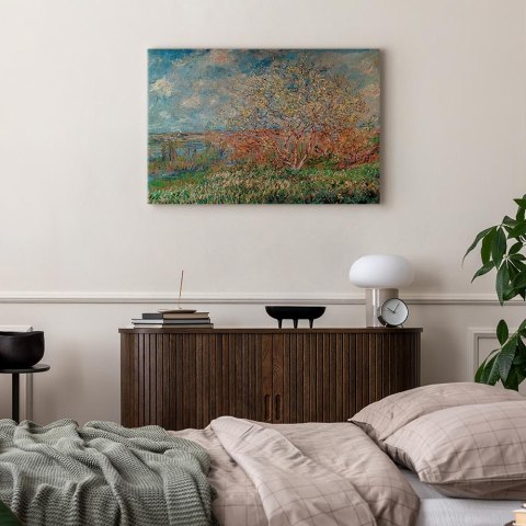 Obraz - Claude Monet - Wiosna 30x20 Na płótnie włoskim