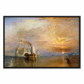 Obraz - William Turner - Ostatnia droga Temeraire'a 60x40 W ramie drewnianej czarnej