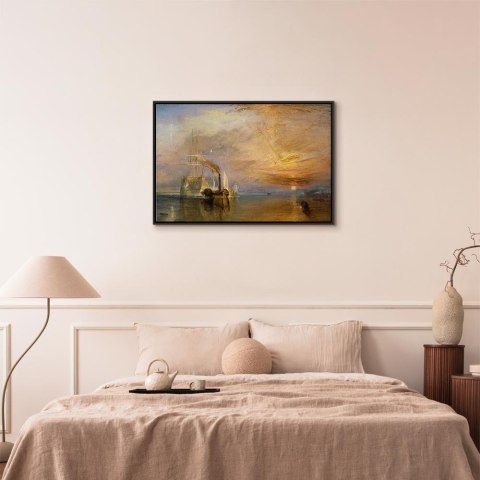 Obraz - William Turner - Ostatnia droga Temeraire'a 60x40 W ramie drewnianej czarnej