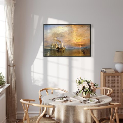 Obraz - William Turner - Ostatnia droga Temeraire'a 60x40 W ramie drewnianej czarnej