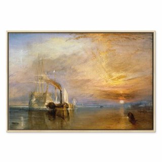 Obraz - William Turner - Ostatnia droga Temeraire'a 60x40 W ramie drewnianej naturalnej