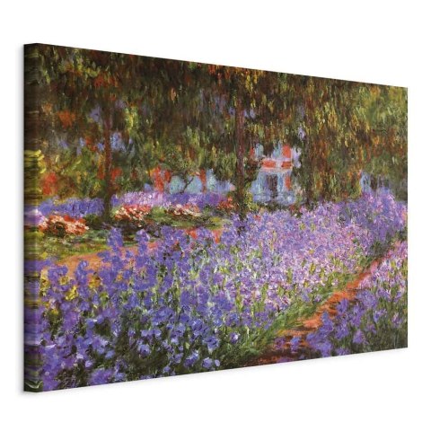 Obraz - Claude Monet - Ogród artysty w Giverny 30x20 Na płótnie włoskim
