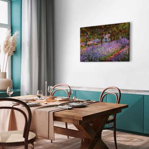 Obraz - Claude Monet - Ogród artysty w Giverny 30x20 Na płótnie włoskim