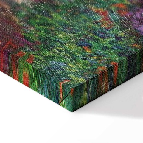 Obraz - Claude Monet - Ścieżka w ogrodzie w Giverny 40x40 Premium Print