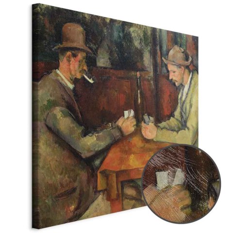 Obraz - Paul Cézanne - Grający w karty 40x40 Premium Print