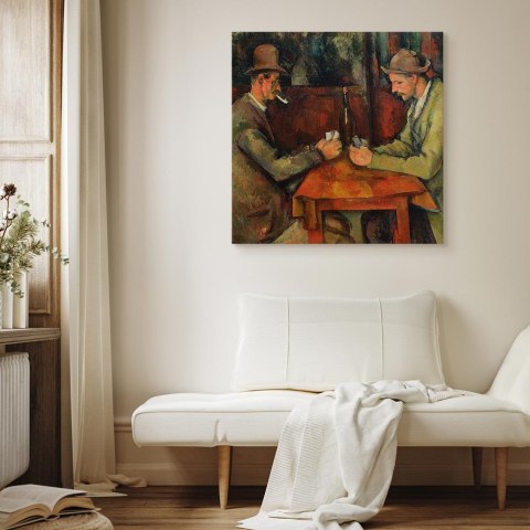 Obraz - Paul Cézanne - Grający w karty 40x40 Premium Print