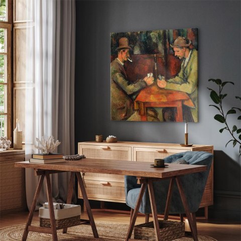 Obraz - Paul Cézanne - Grający w karty 40x40 Premium Print