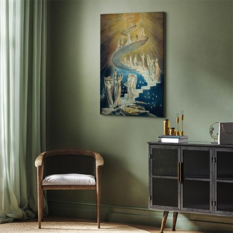 Obraz - William Blake - Drabina Jakubowa 20x30 Premium Print