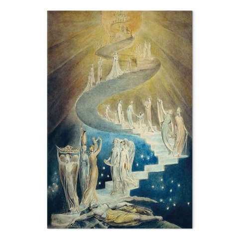 Obraz - William Blake - Drabina Jakubowa 20x30 Standard