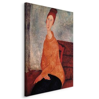 Obraz - Amedeo Modigliani - Jeanne Hébuterne w żółtym swetrze 20x30 Na płótnie włoskim