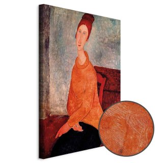 Obraz - Amedeo Modigliani - Jeanne Hébuterne w żółtym swetrze 20x30 Premium Print
