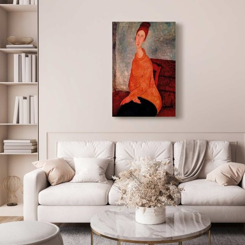 Obraz - Amedeo Modigliani - Jeanne Hébuterne w żółtym swetrze 20x30 Standard
