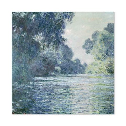 Obraz - Claude Monet - Sekwana w Giverny 40x40 Na płótnie włoskim