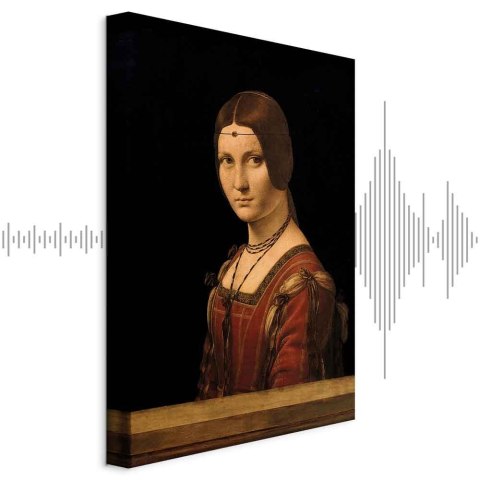 Obraz - Leonardo da Vinci - Piękna Ferronière 20x30 Akustyczny
