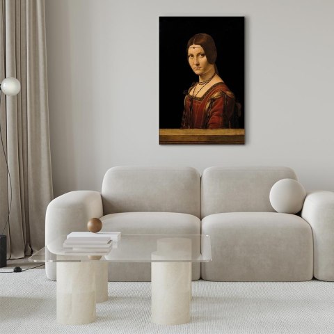Obraz - Leonardo da Vinci - Piękna Ferronière 20x30 Na płótnie włoskim